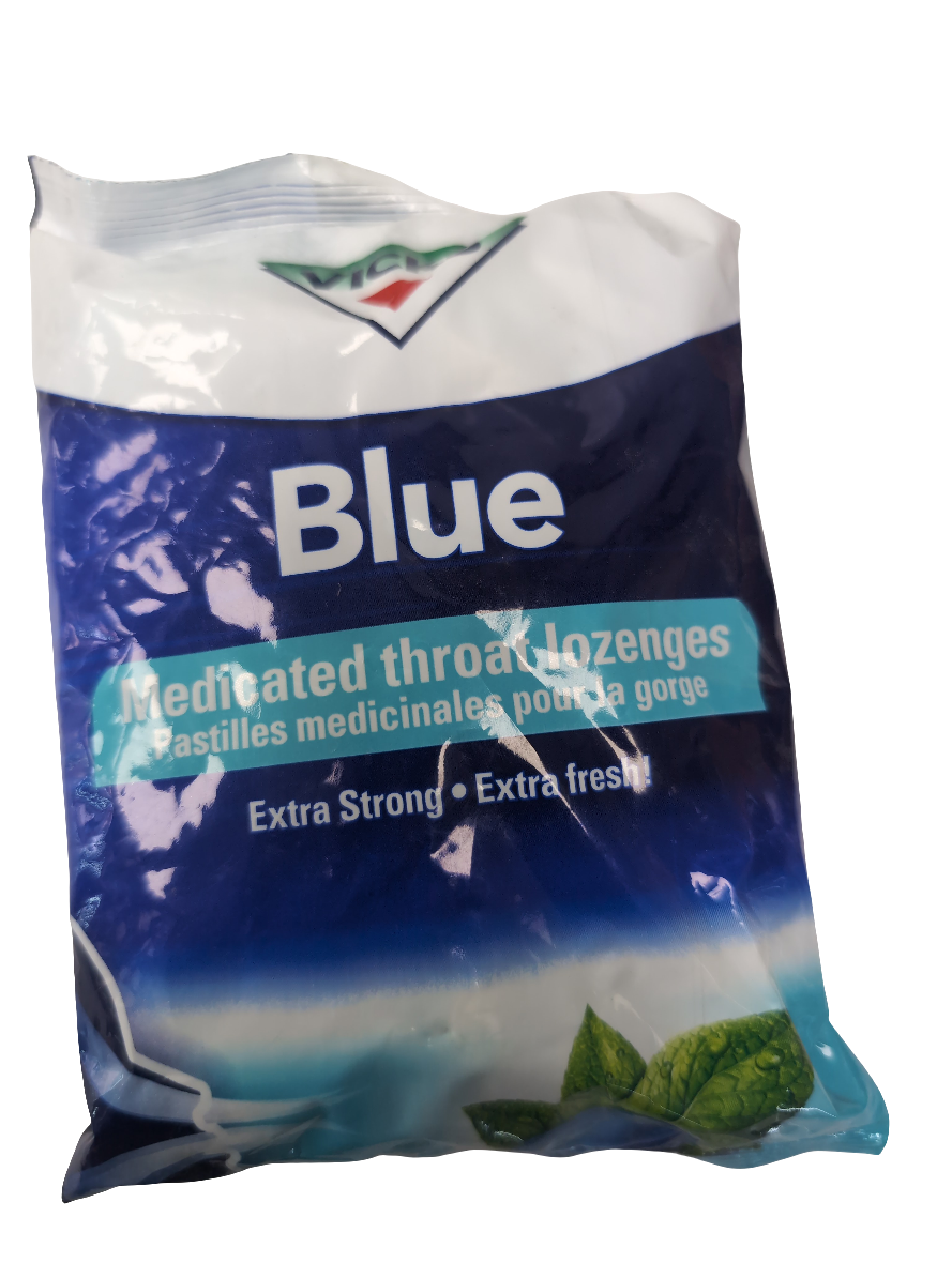 Blue Medicated Throat Lozenges